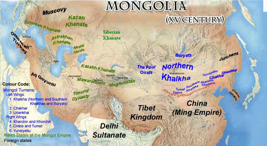 Mongolia 1500 AD