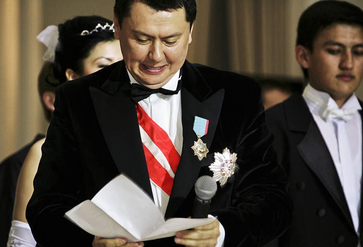На снимке: Рахат Алиев (1962-2015), старший зять Н. Назарбаева.