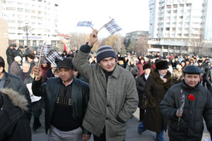 Митинг в Алматы все-таки состоялся